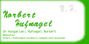norbert hufnagel business card